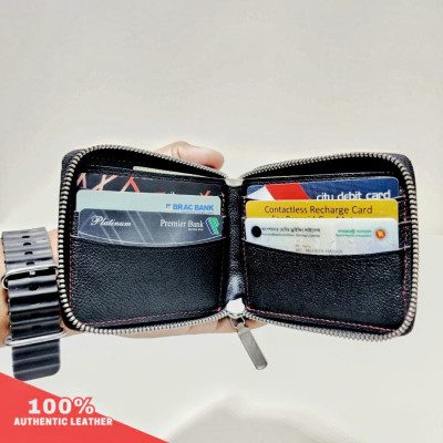 Men's Premium Leather wallet Zipper-SJ479