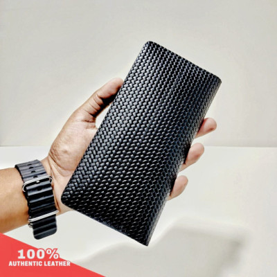 Men's Fashionable Designed Semi Long Wallet-SJ480