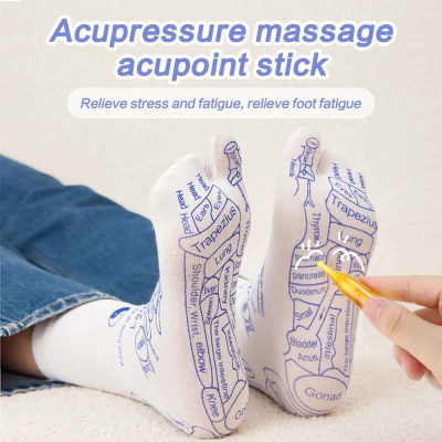 Acupressure Socks With Massage Stick