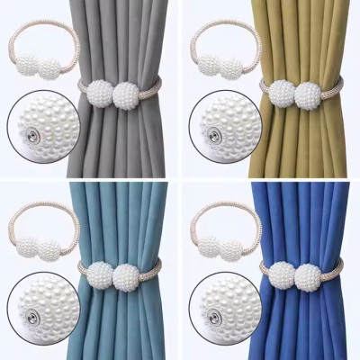 Pearl Magnetic Curtain Clips – 4 Pcs