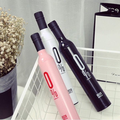 Compact UV Rain Umbrella with Bottle Case